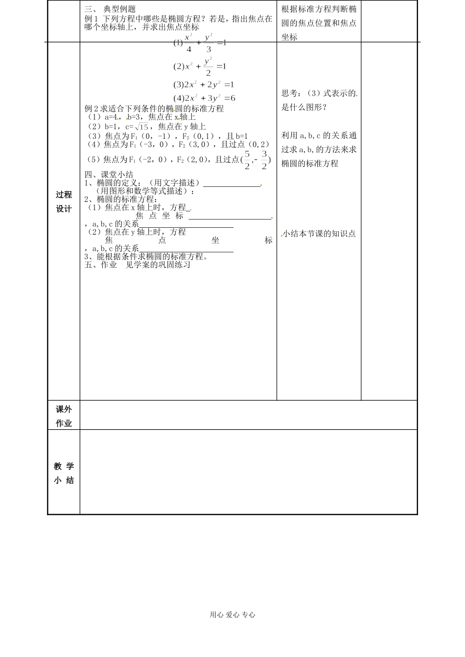 江苏省徐州市高二数学《2.2 椭圆的标准方程》教案1_第2页