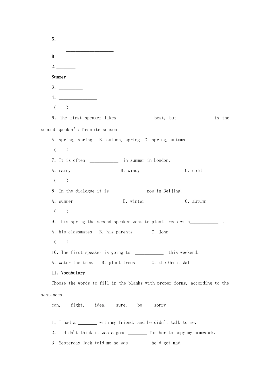 八年级英语下Unit4学案2人教版_第3页