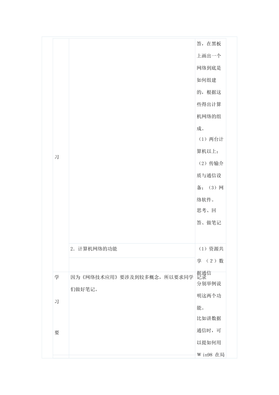 高中信息技术：3.1《认识计算机网络》教案（教科版选修）_第2页