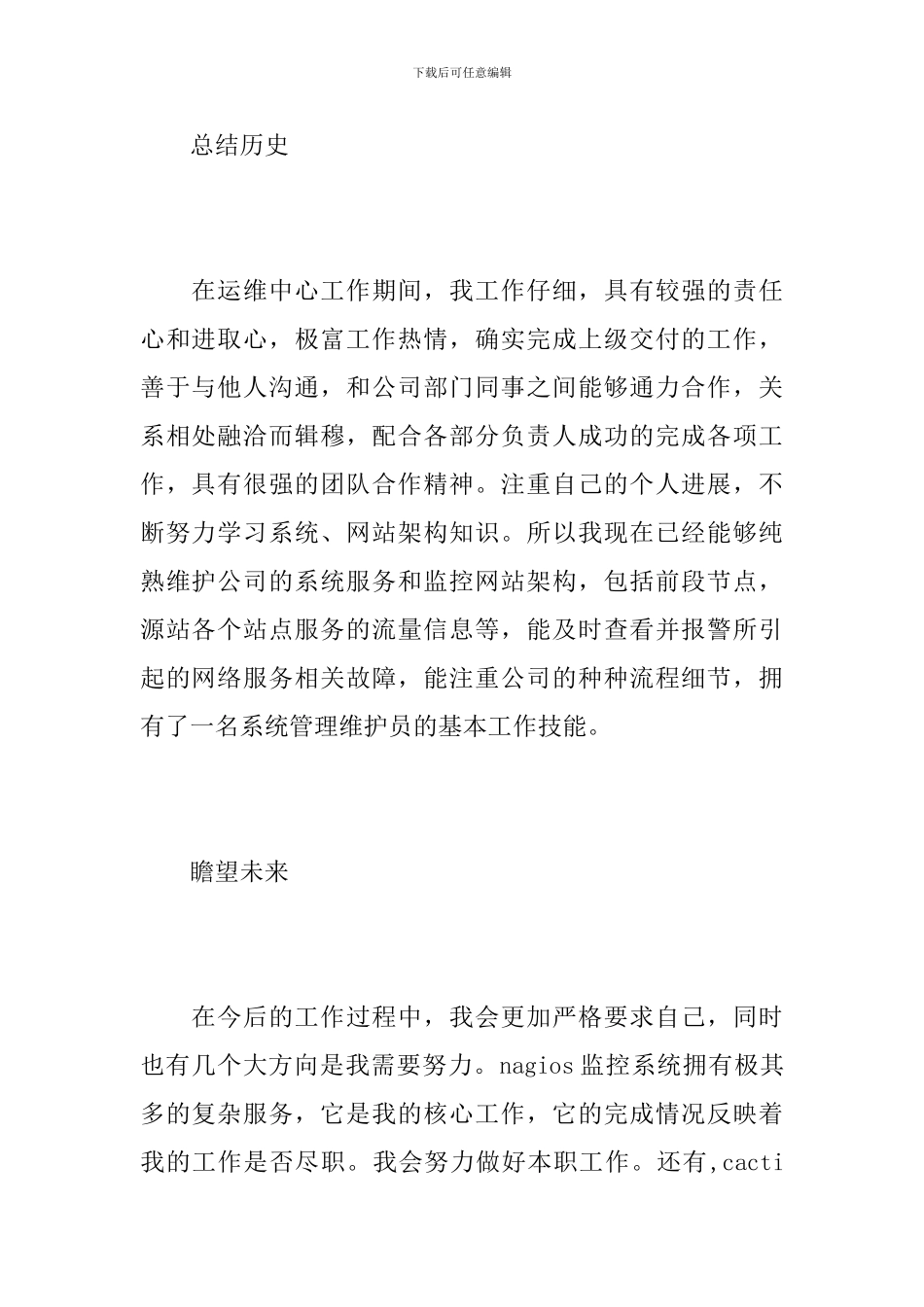 2024年it转正工作总结范文_第2页