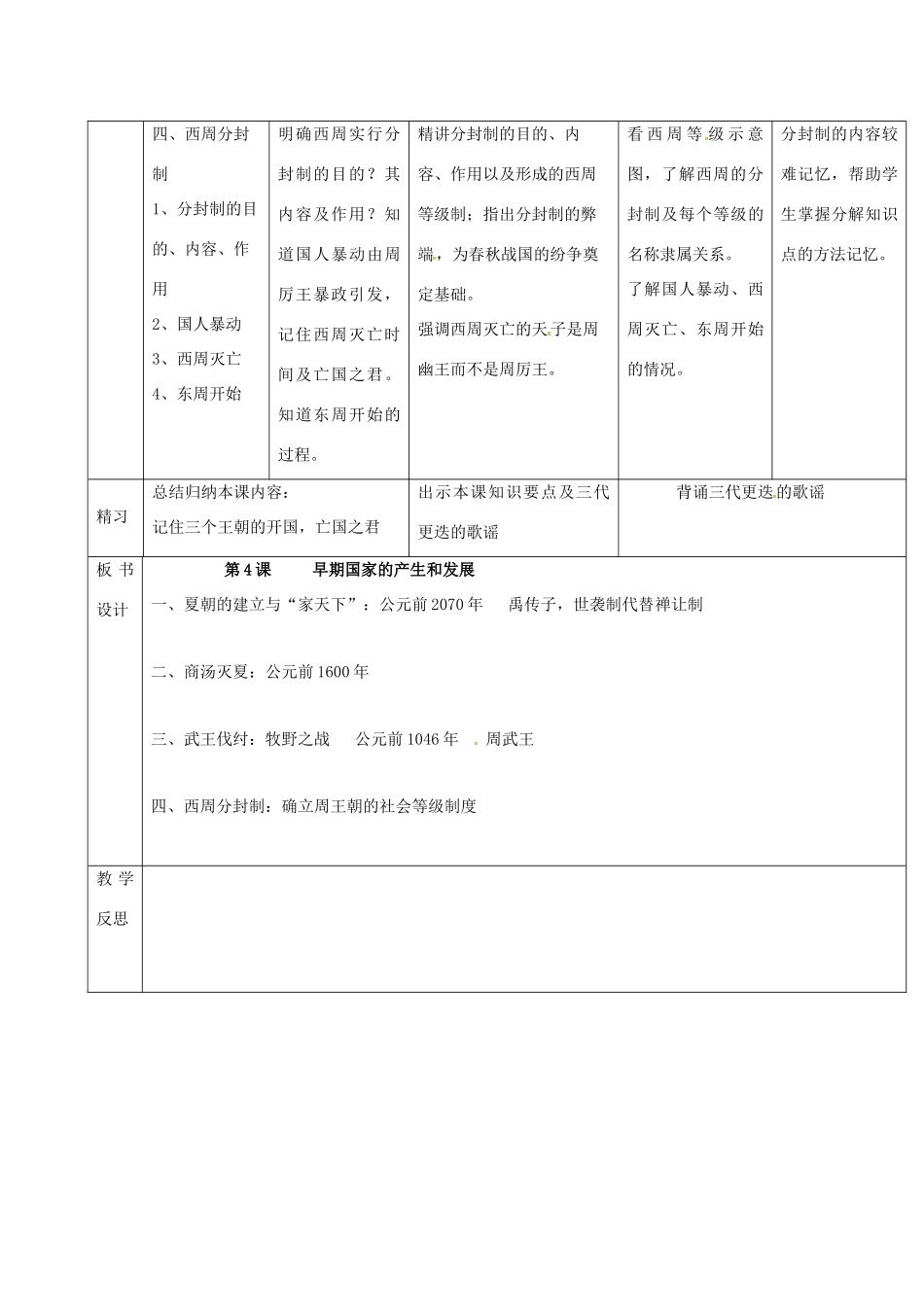 （秋季版）吉林省通化市七年级历史上册 第2单元 第4课《早期国家的产生和发展》导学案 新人教版-新人教版初中七年级上册历史学案_第3页