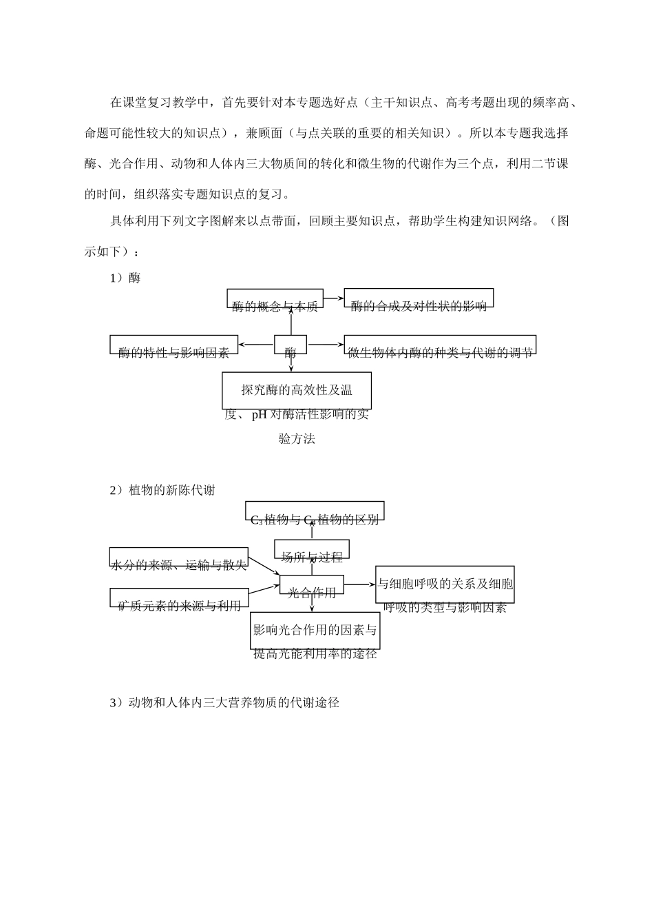 生物学科二轮专题复习策略(蕲春一中)_第3页