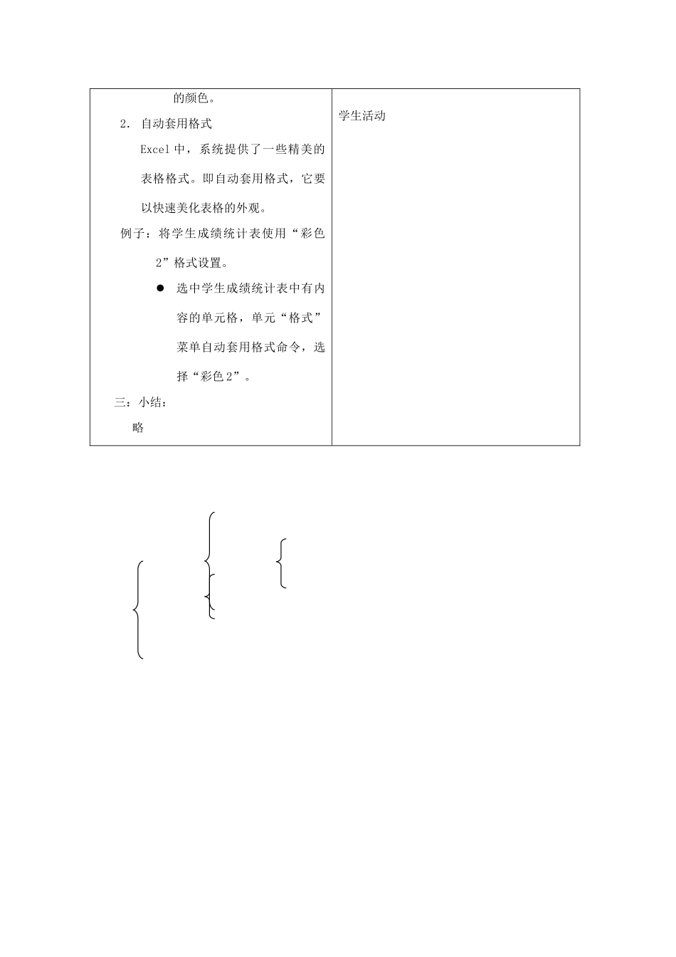 广东省河源市龙川县第一中学高二信息技术 3.3美化工作表教案_第2页