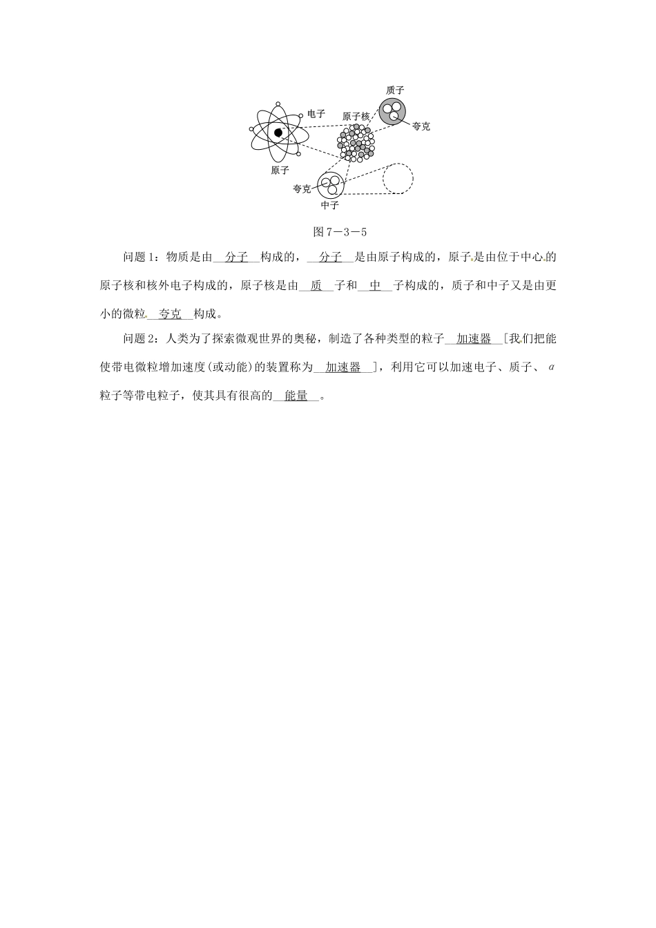 2015年春八年级物理下册 7.3 探索更小的微粒学点练习 （新版）苏科版_第2页
