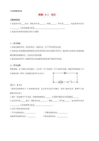 八年级物理100227-第六章第一节电压