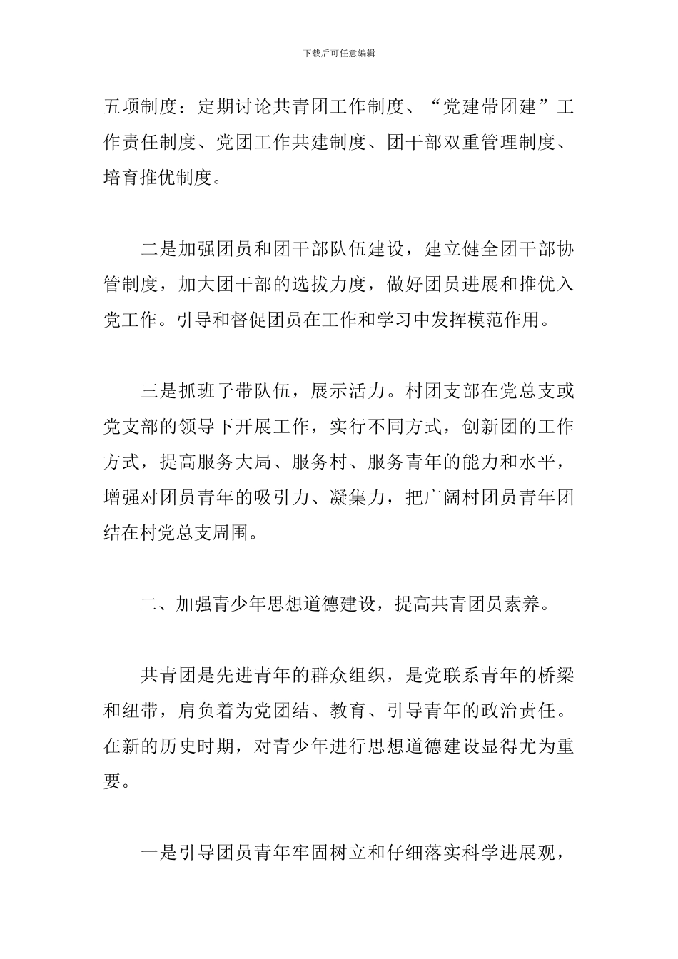 2024年农村团支部工作总结_第2页