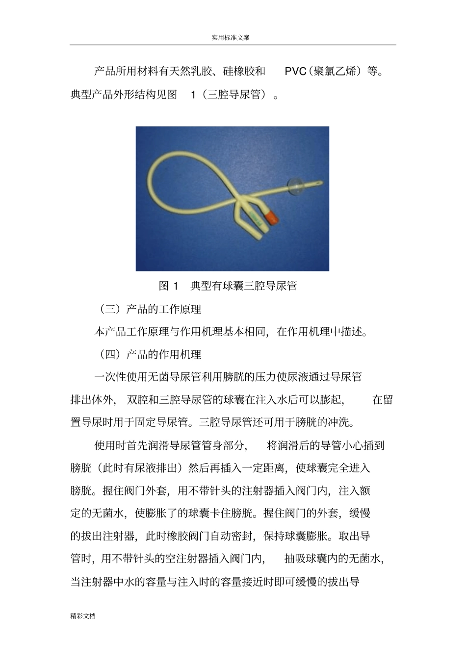 一次性使用无菌导尿管产品的注册技术审查指导原则_第2页