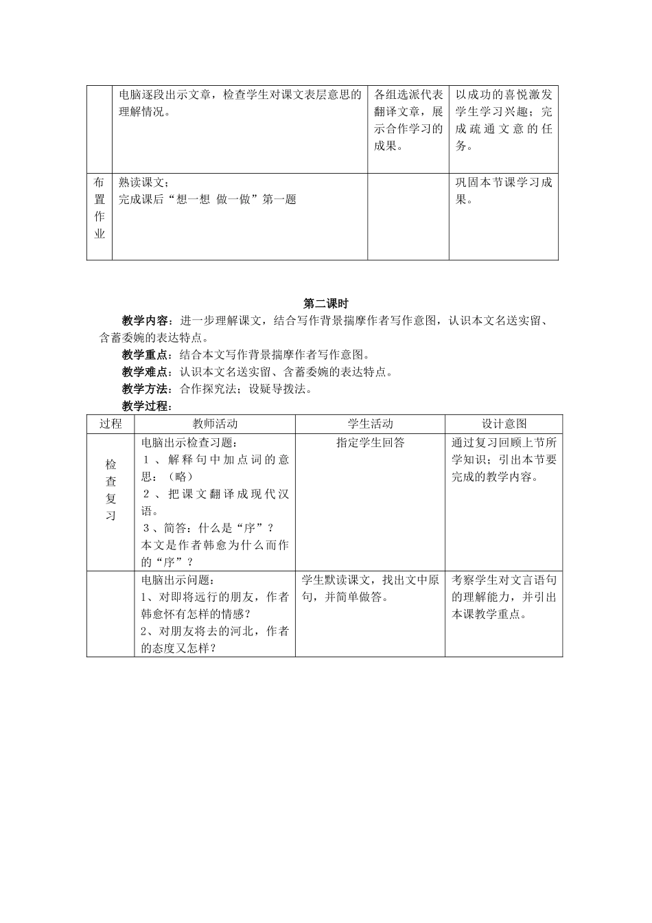 七年级语文上册 第11课送董邵南序教学设计 冀教版教材_第3页