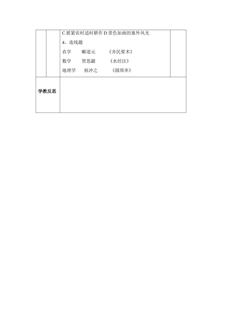 七年级历史上：第21课 承启下的魏晋南北朝文化一 学案人教新课标版_第3页