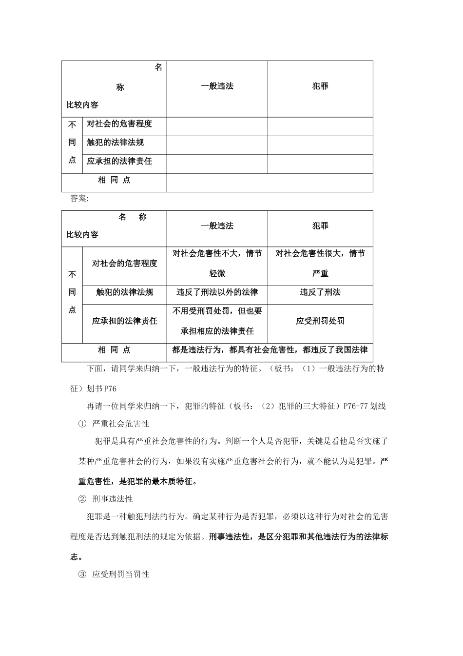 七年级政治下册 8.1 勿以恶小而为之 授课教学设计（粤教版教材）_第3页