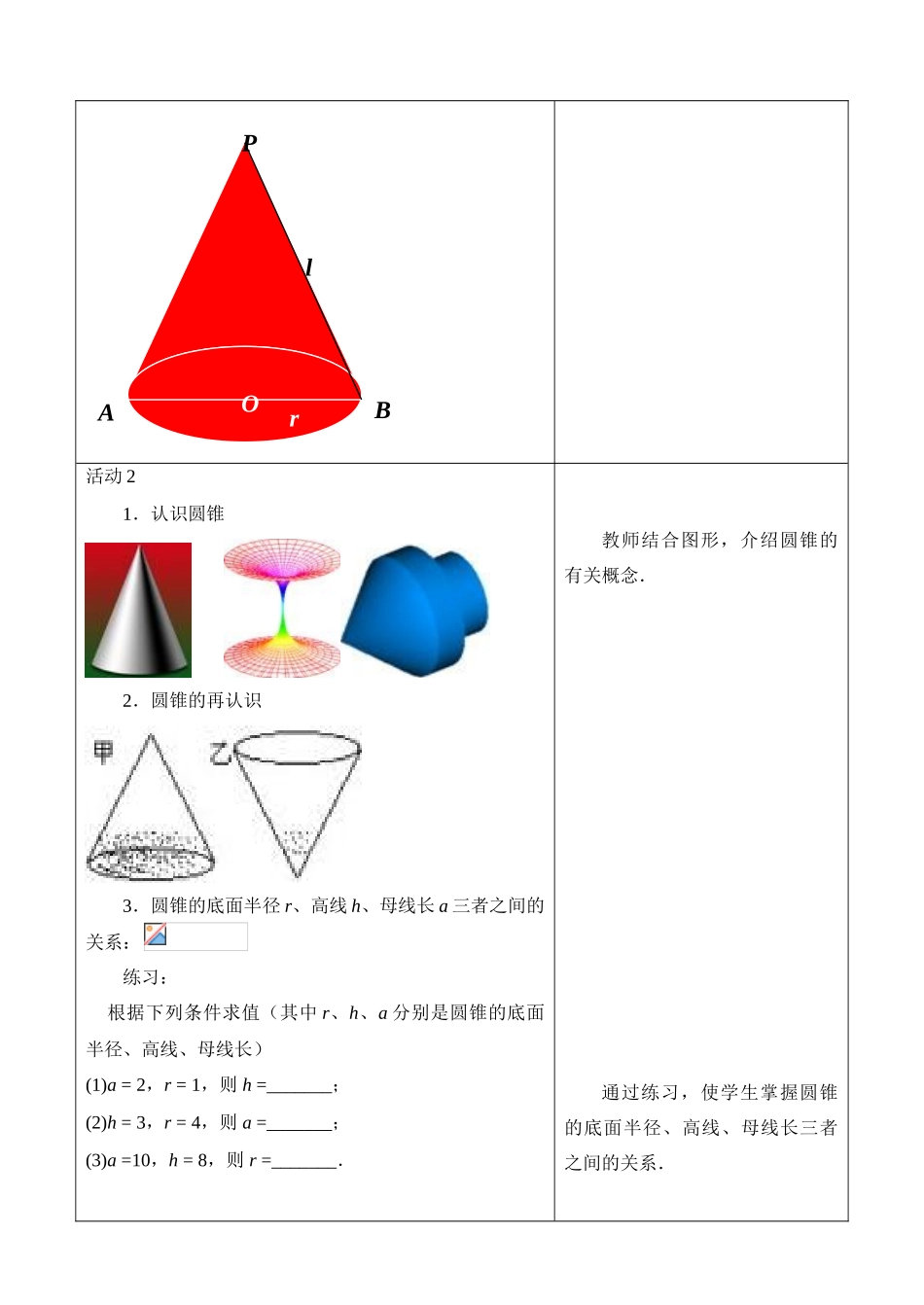 圆锥的侧面积和全面积_第2页