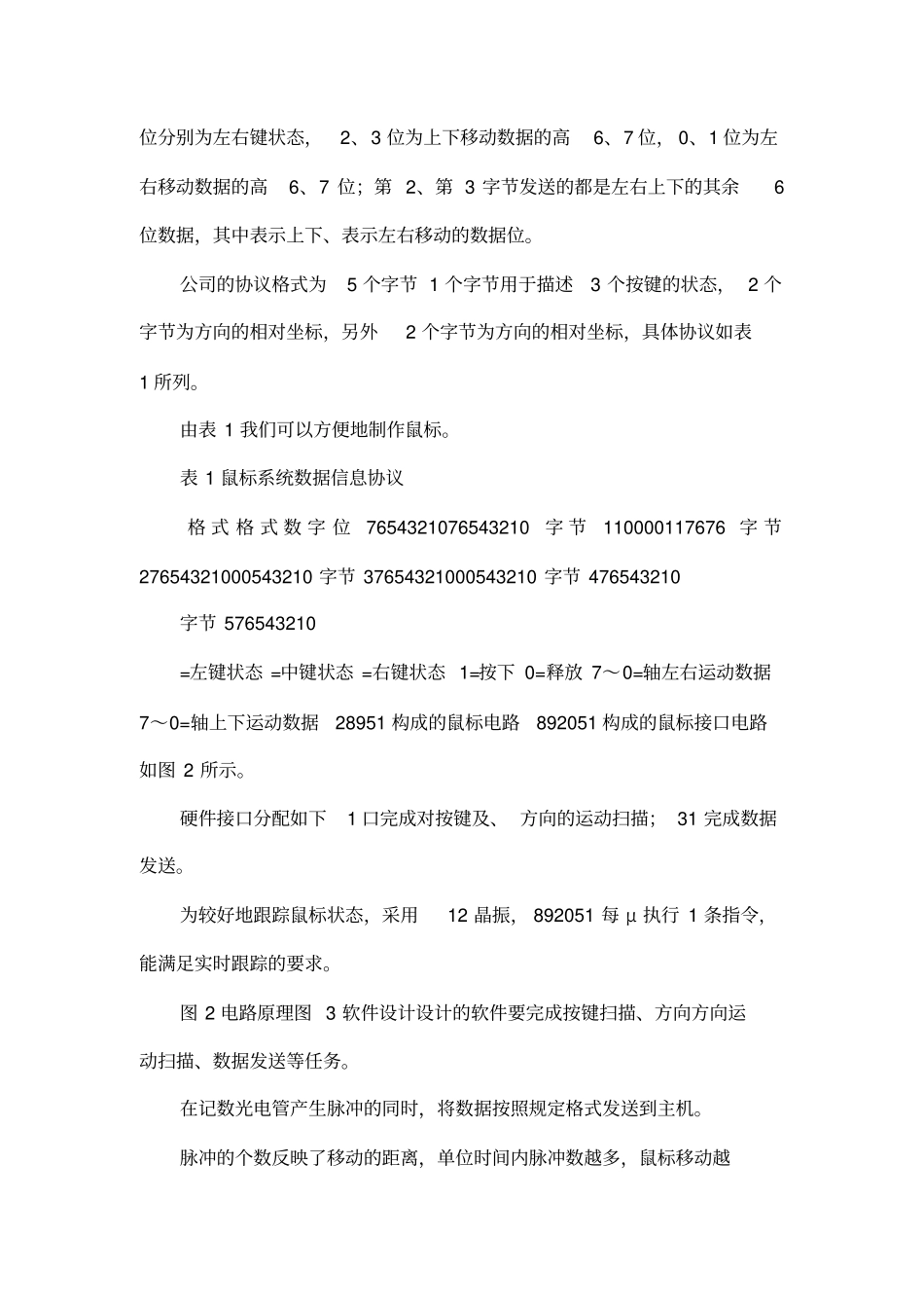 一种简单串行鼠标控制的单片机实现_第2页