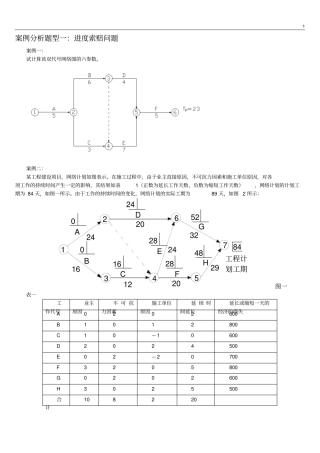 一级建造师案例分析