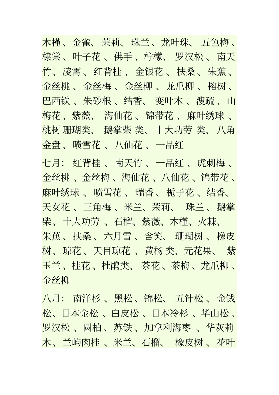 一至十二月开花的植物名称_第3页