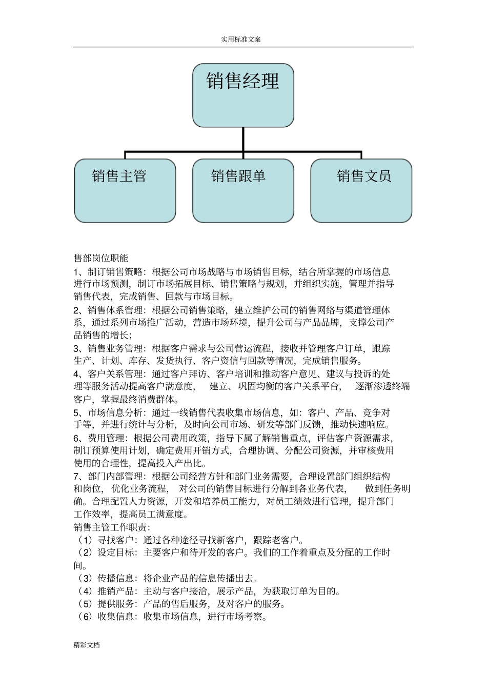 一般公司的职能结构及人员分布比例配备_第2页