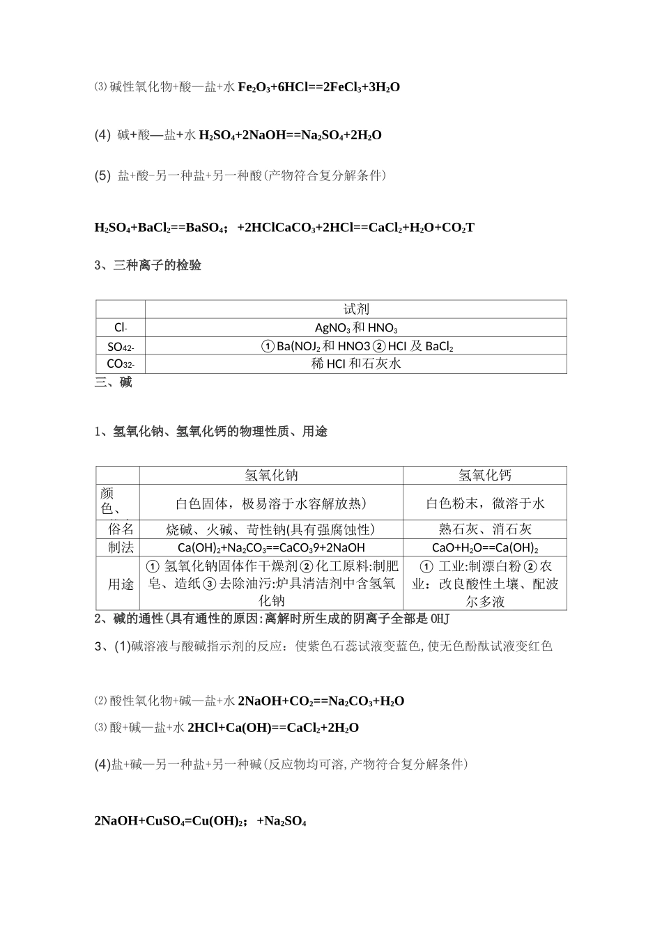 初中化学酸碱盐知识总结_第2页