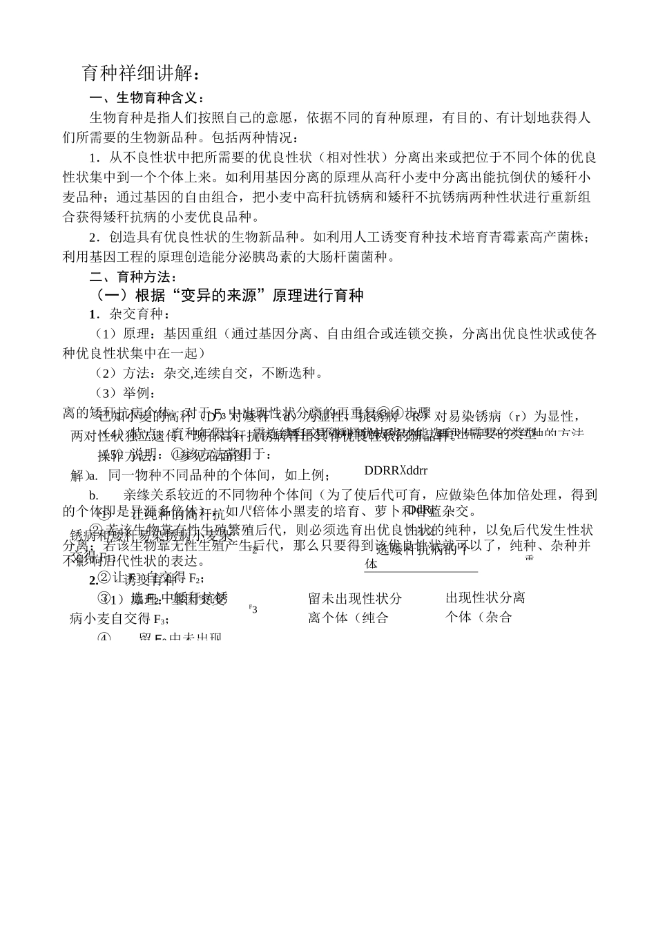 高考生物育种专题_第2页