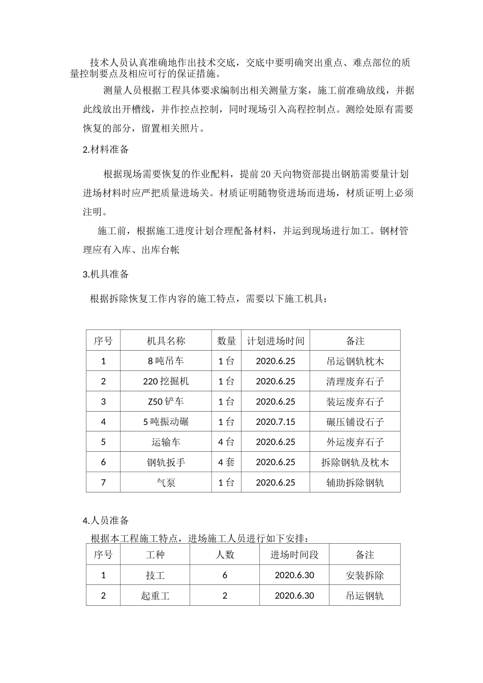 钢轨拆除恢复方案_第3页