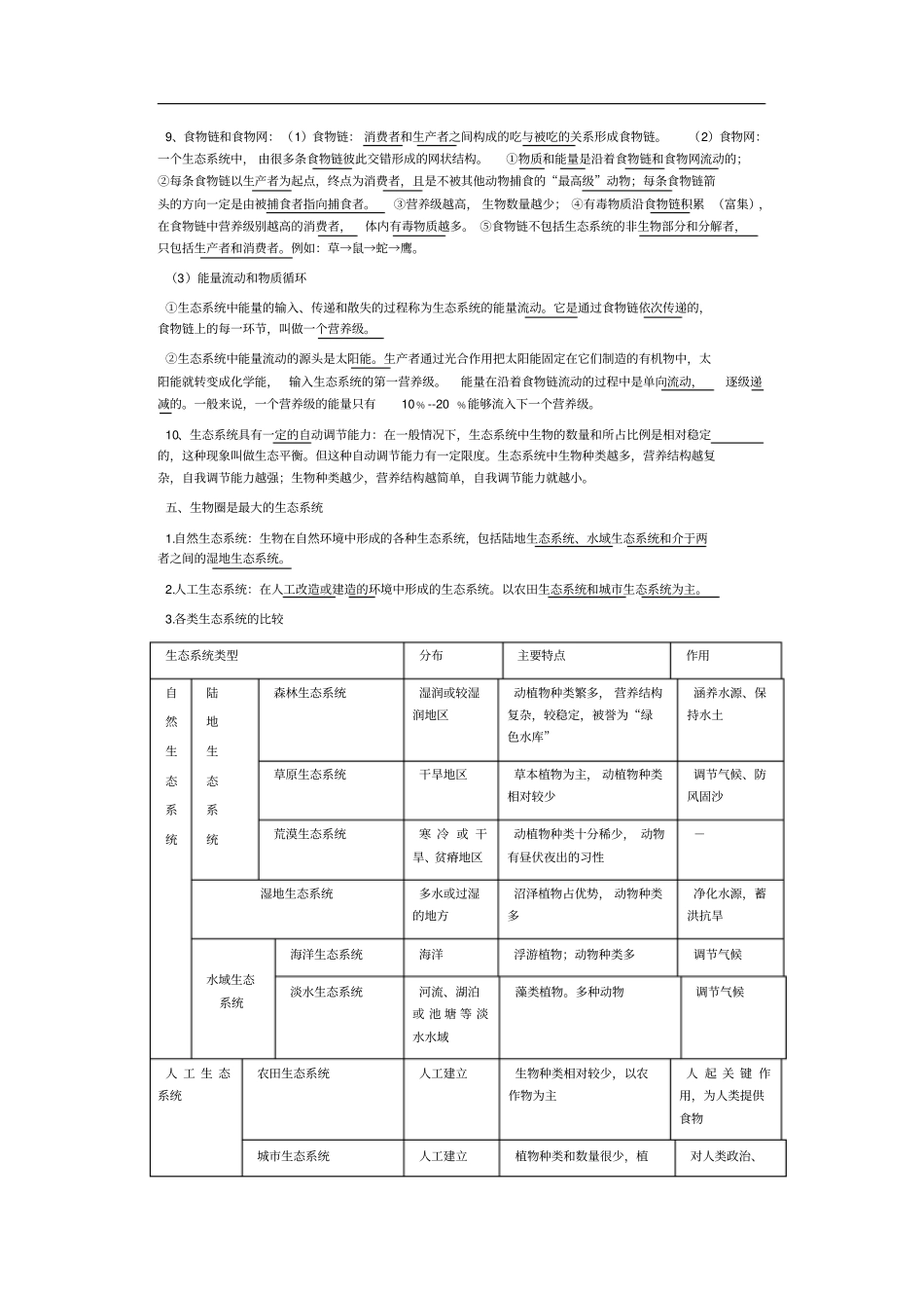 七年级下册生物复习概览_第3页