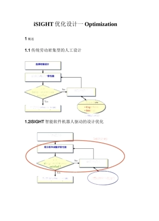 iSIGHT优化设计—Optimization