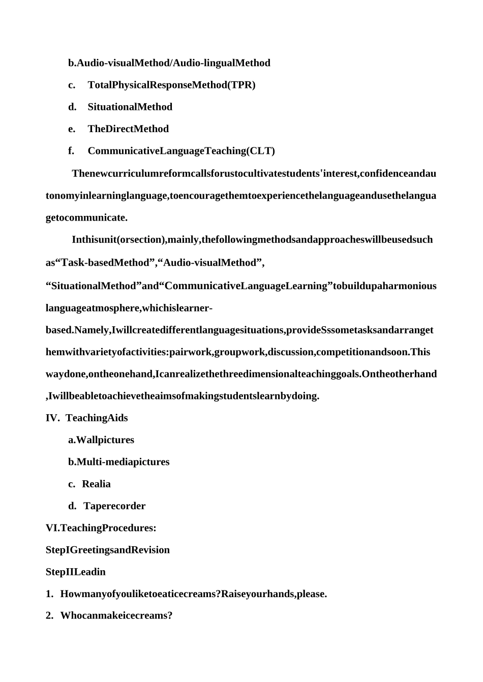 初中英语教学设计模板(新目标)_第3页