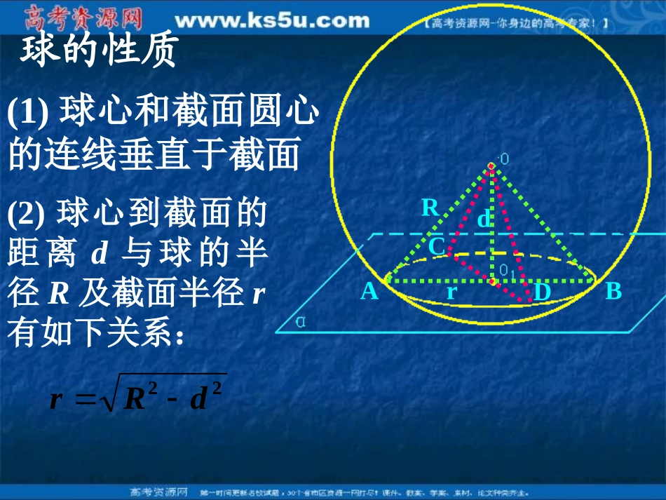 高三数学复习课件：球的有关问题_第3页