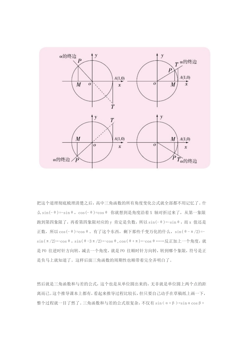 怎样一个小时记住中学所有三角函数公式？_第3页