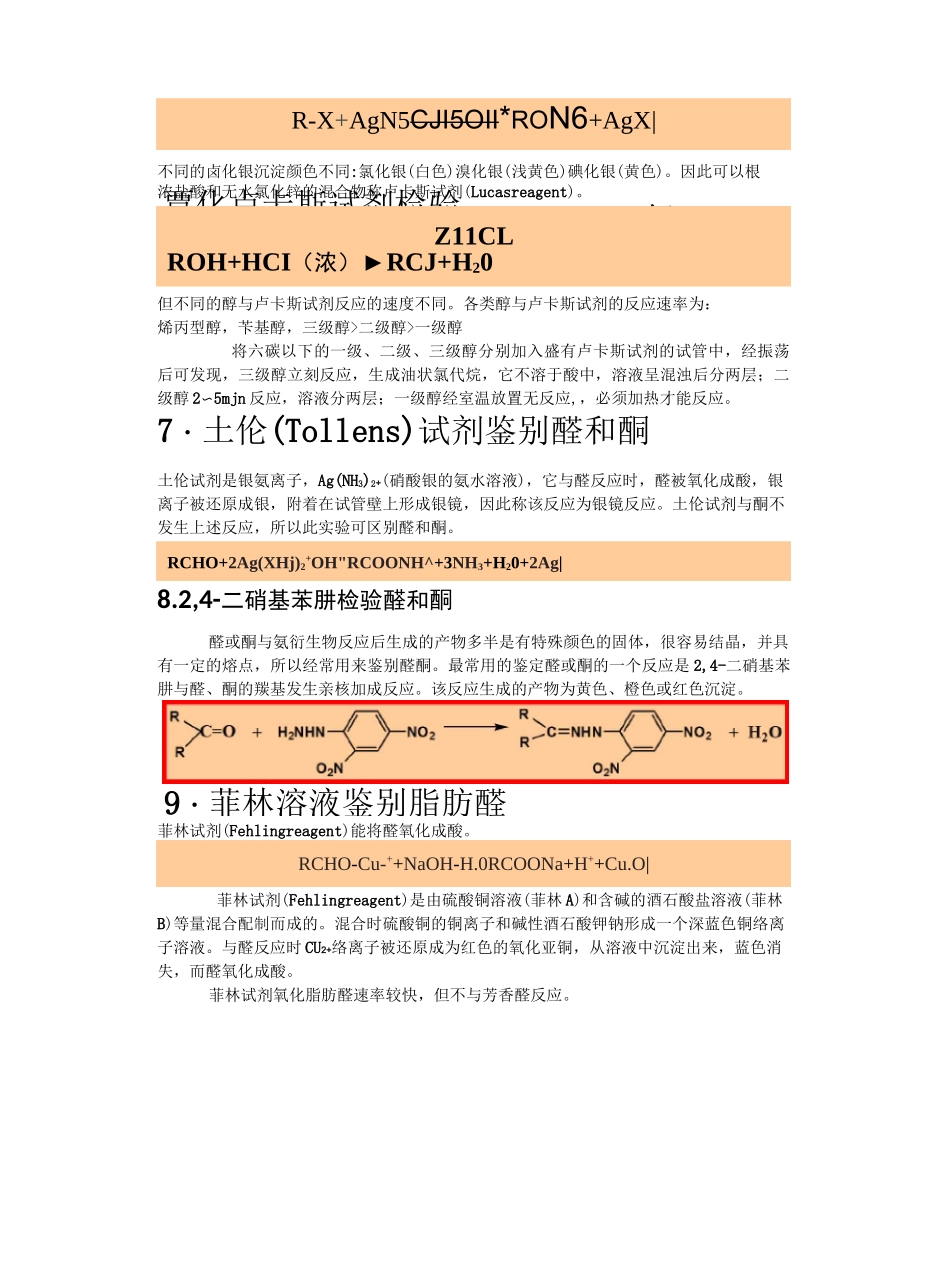 有机化学有机物的鉴别_第2页