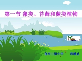 第一节藻类、苔藓和蕨类植物（课件）