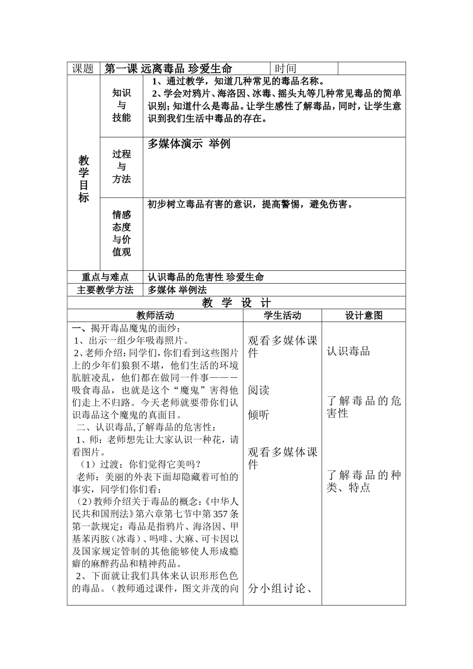 远离毒品珍爱生命_第1页