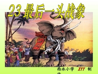 六（上）语文+最后一头战象