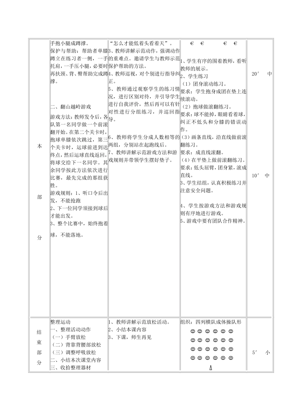 体育与健康课教学设计霍跃峰_第3页