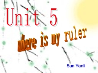 三年级英语课件whereismyruler？