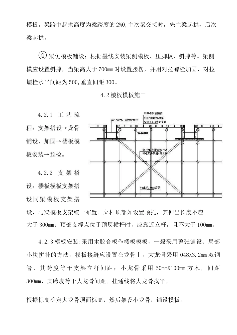 高支模施工工艺及操作要求_第2页