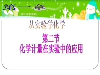 化学计量在实验中的应用