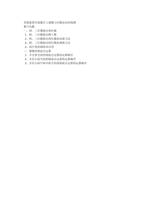 数学知识结构图