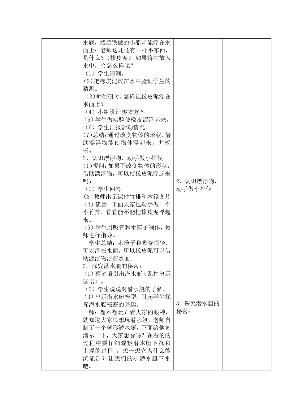 使沉在水里的物体浮起来教学设计_第2页