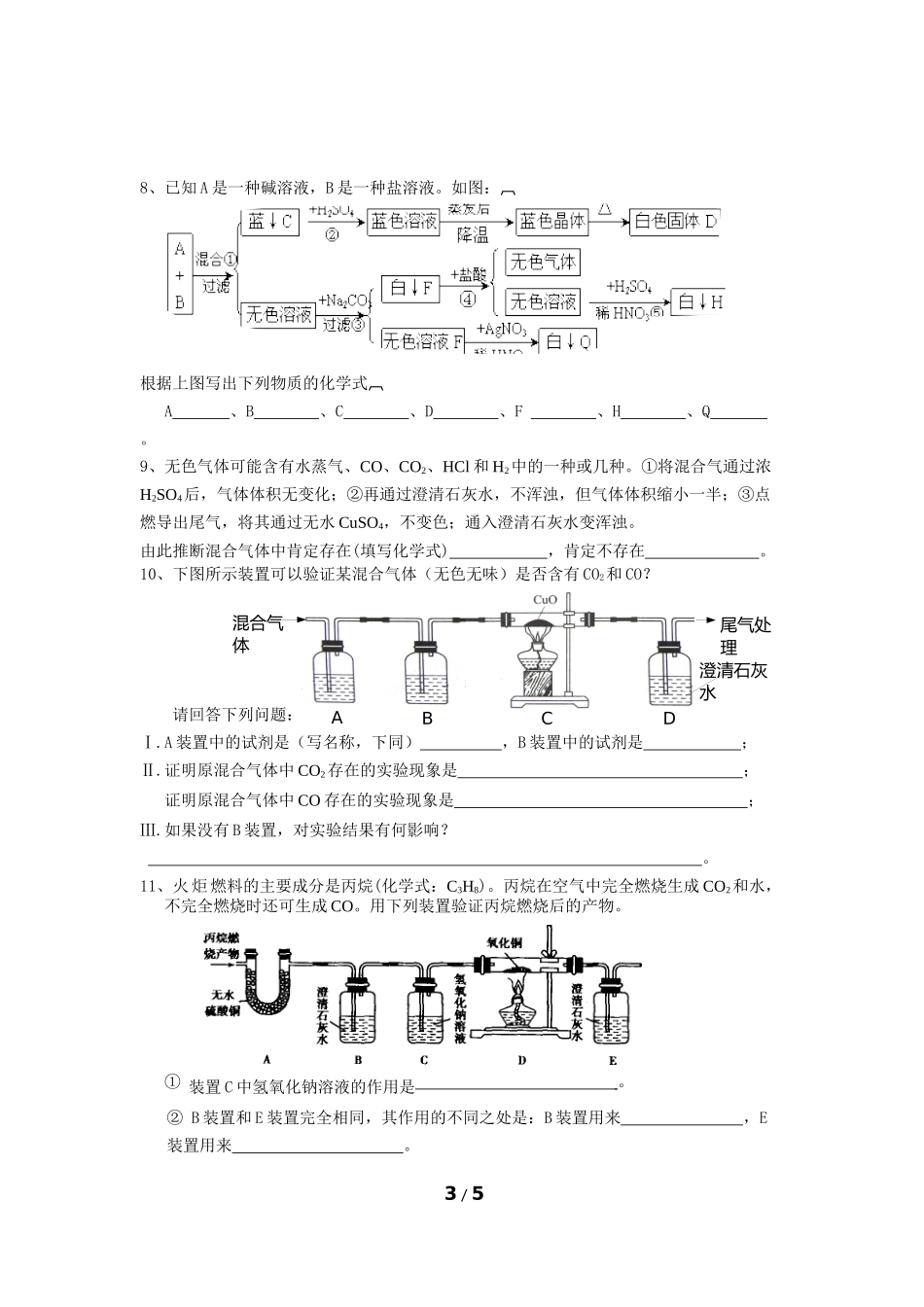 物质的检验专题复习_第3页