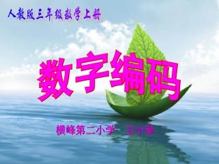 三年级数学上册数字编码
