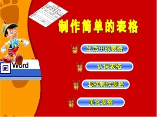 小学信息技术-_《制作表格》课件