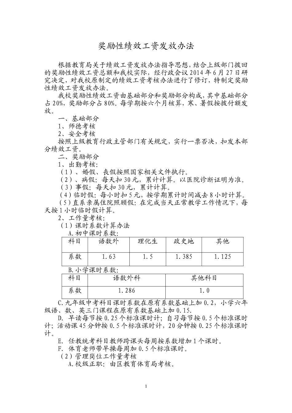 关于奖励性绩效工资发放办法_第2页