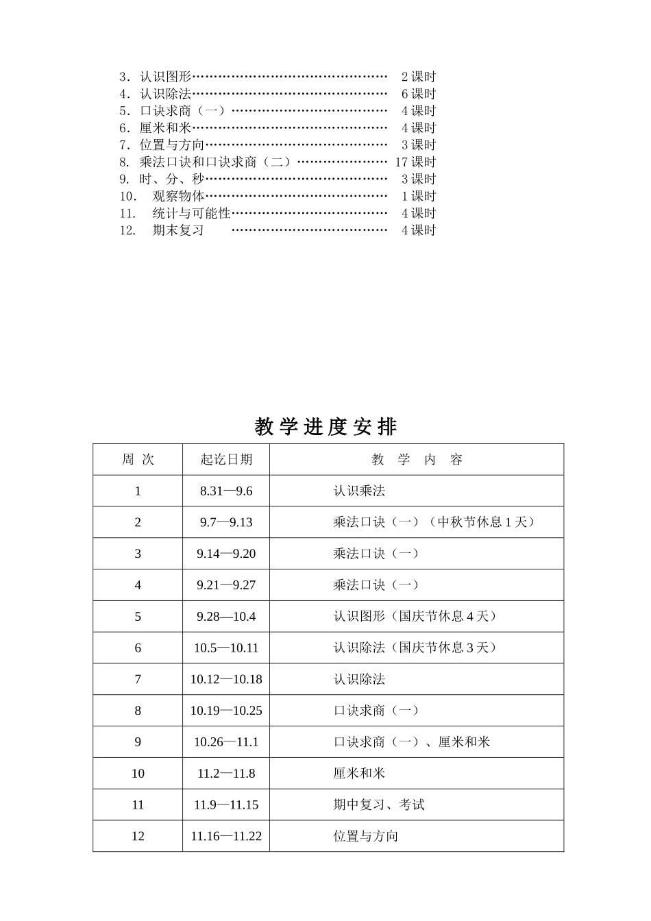 二上教学进度安排_第3页