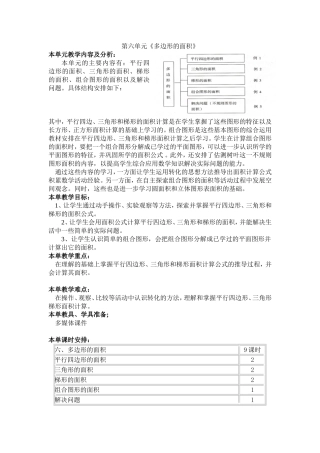 第六单元《多边形的面积》