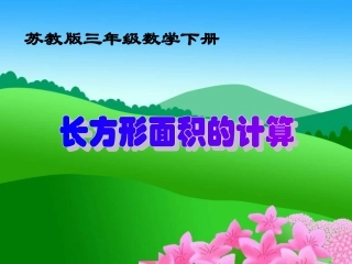 三年级数学下册《长方形面积的计算》PPT课件（苏教版）