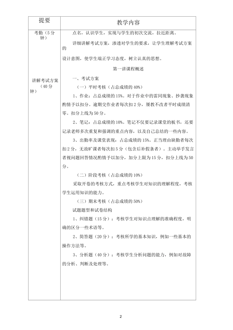 城市轨道交通教案模板(城市轨道交通概论)_第2页