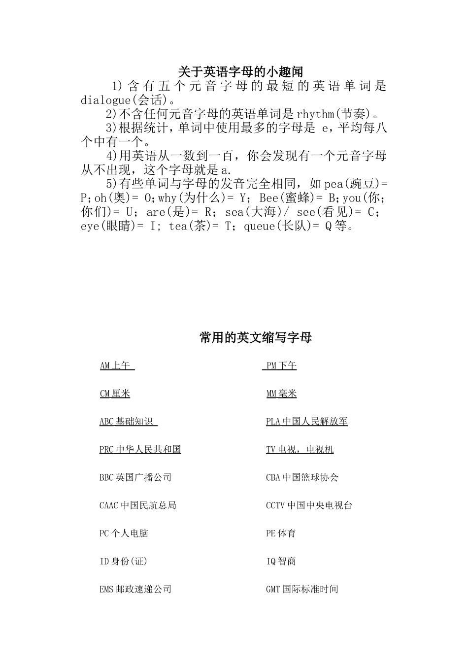 关于英语字母的小趣闻_第1页