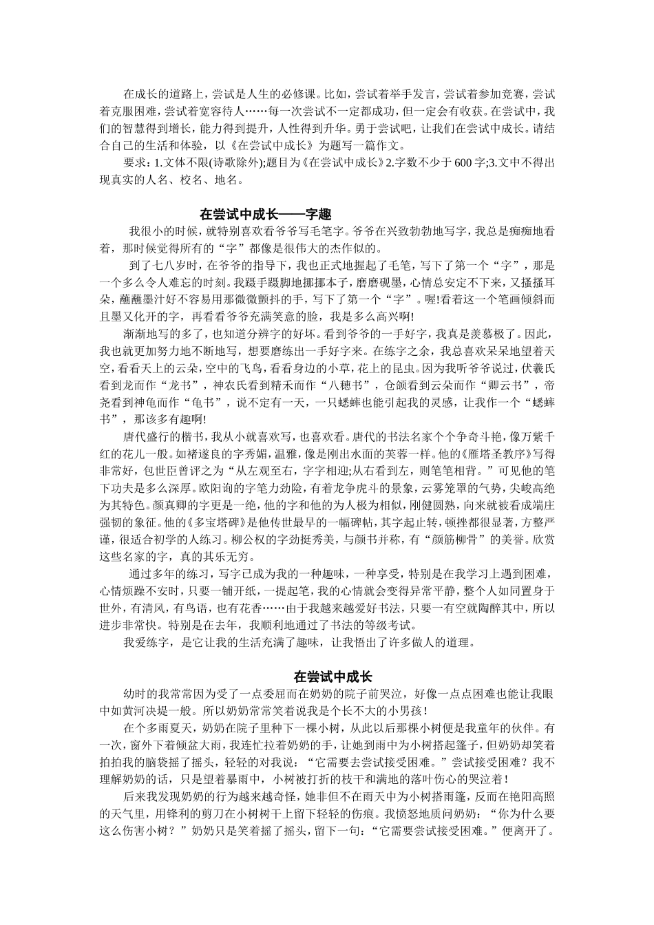 在尝试中成长_第1页