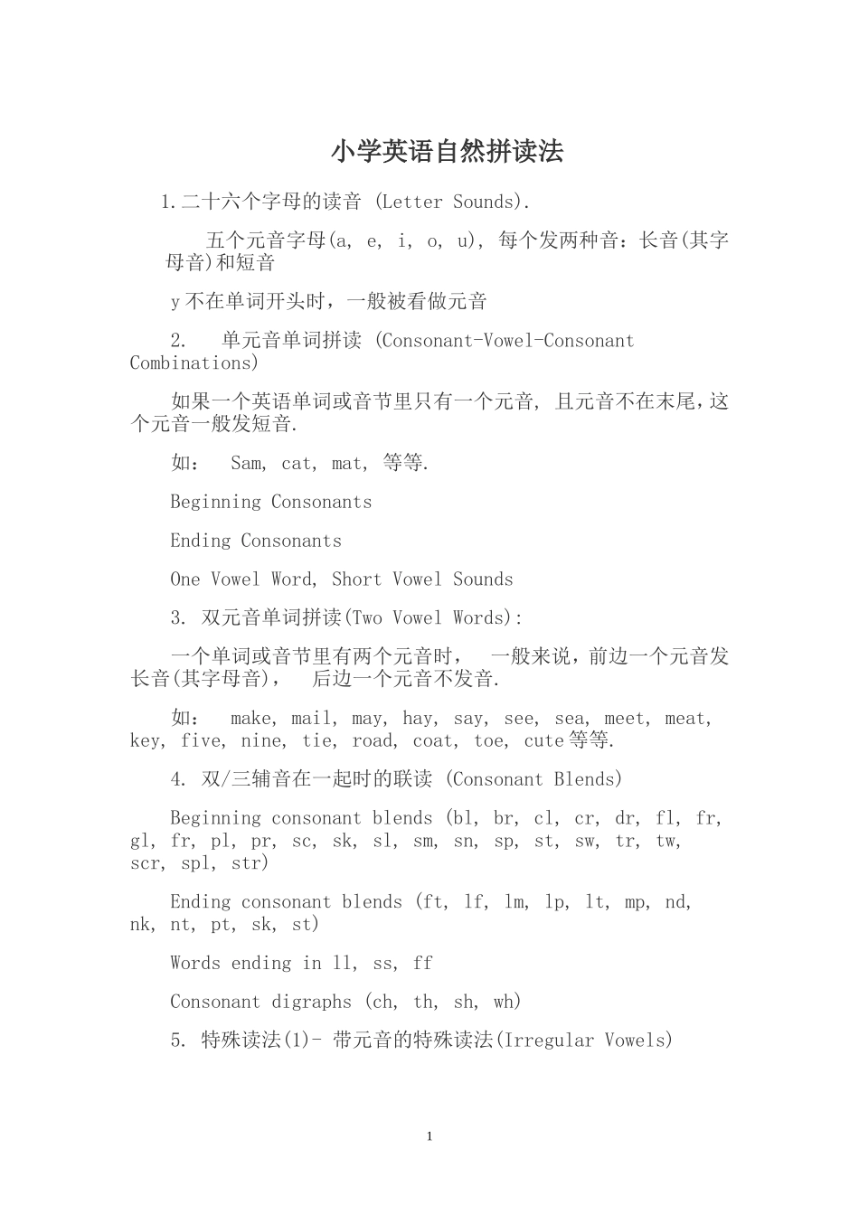 小学英语自然拼读法_第1页