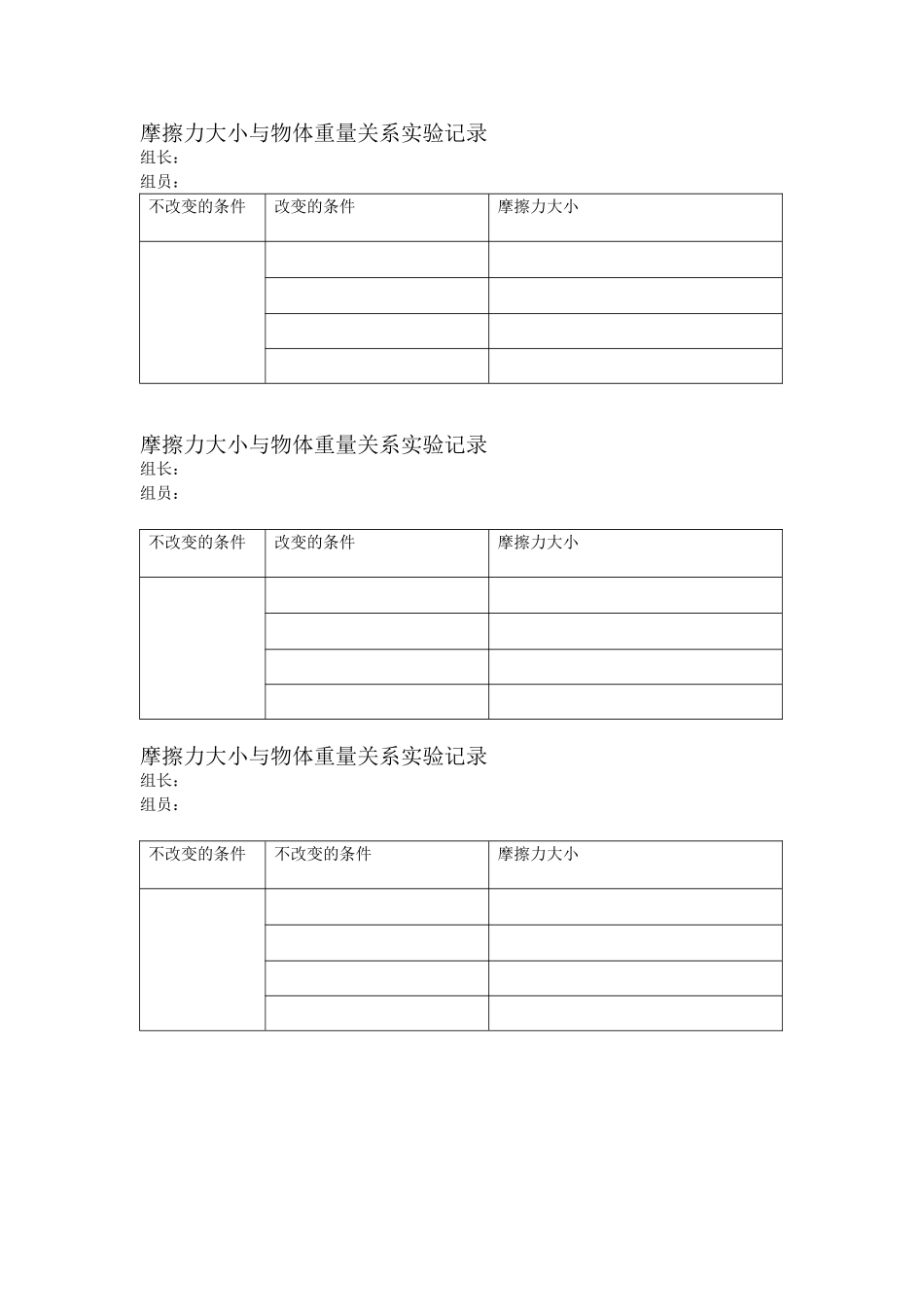 摩擦力大小实验表_第1页
