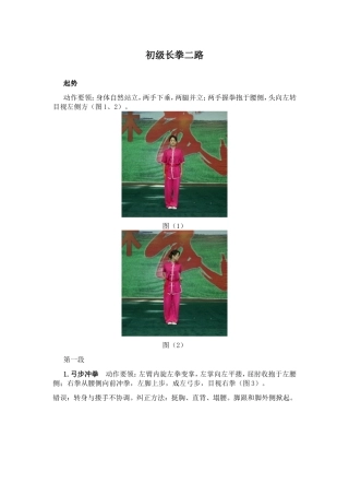 初级长拳二路